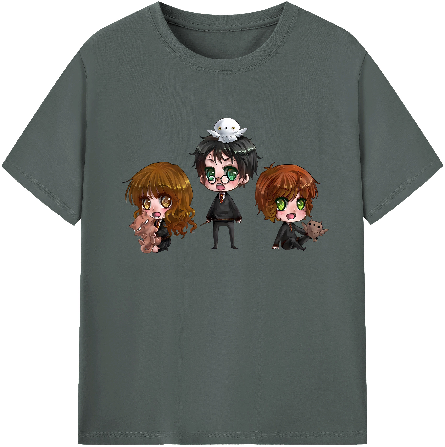 （画像用） Harry Potter ハリー・ポッターシリーズ 綿100％ メンズ半袖Tシャツ｜肌触りやわらか＆通気性